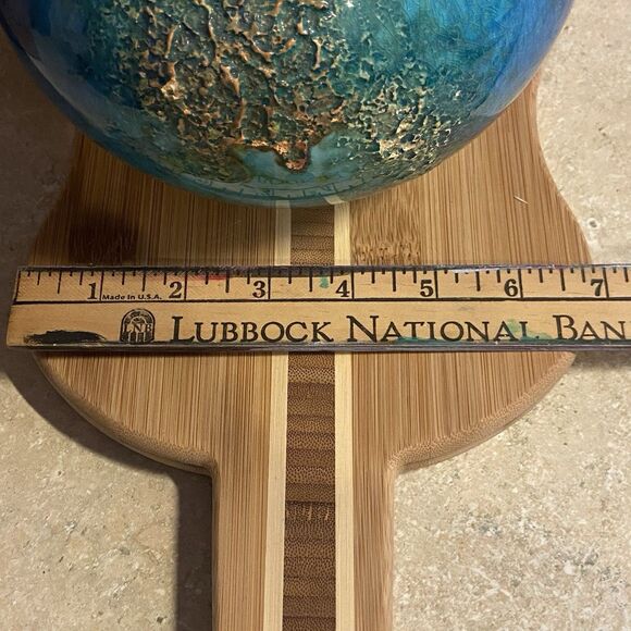 vintage haegar tulip top vase blue mottled 4040 signed usa decor collectors - Picture 8 of 8